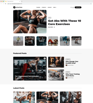 Atletica Premium Ghost Theme for Fitness Health Exercise Gym by Spirited Themes