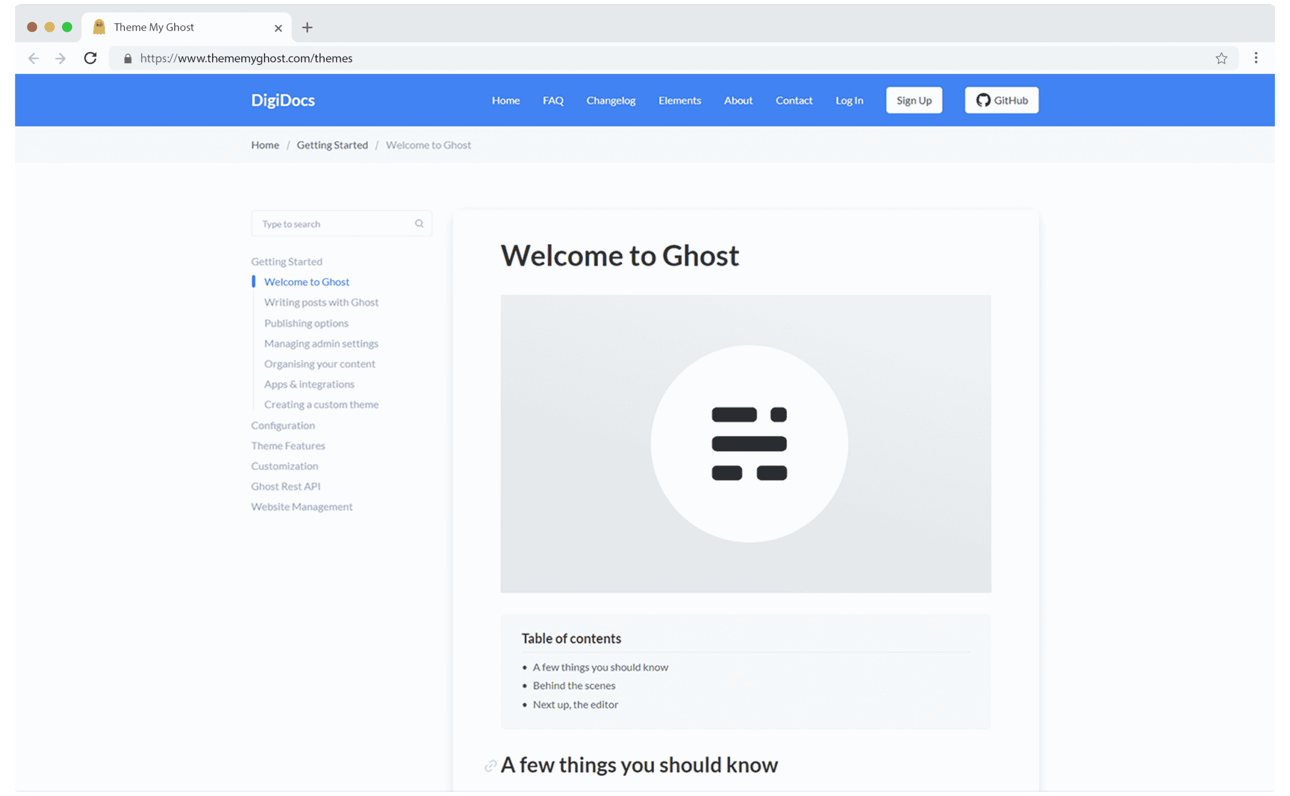 DIGIDOCS Premium Minimal Ghost Blog CMS Theme with Dark Mode for Changelog Documentation Newsletter Personal Blog on ThemeForest Ghost Marketplace by GBJ Solution 1 1