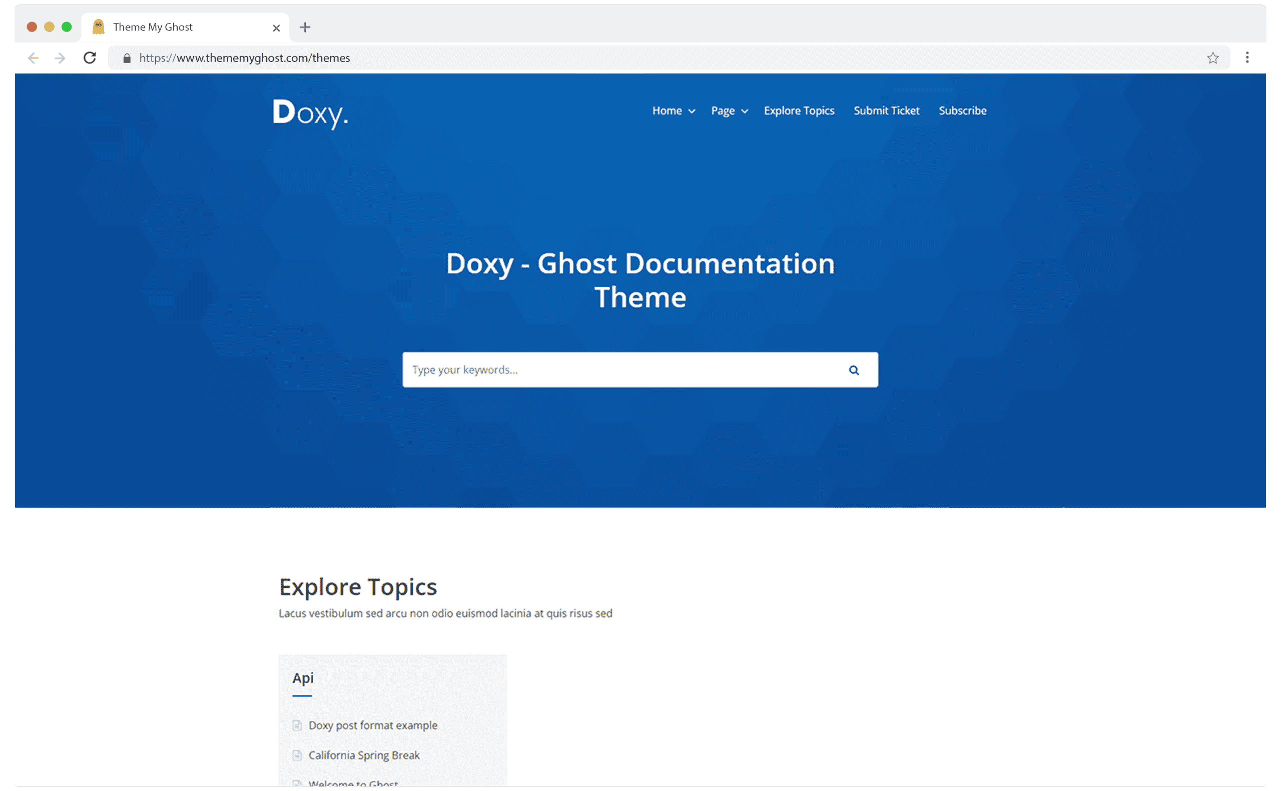 DOXY Premium Minimal Ghost Blog CMS Theme with Dark Mode for Changelog Documentation Newsletter Personal Blog on ThemeForest Ghost Marketplace by Themeix 3 1