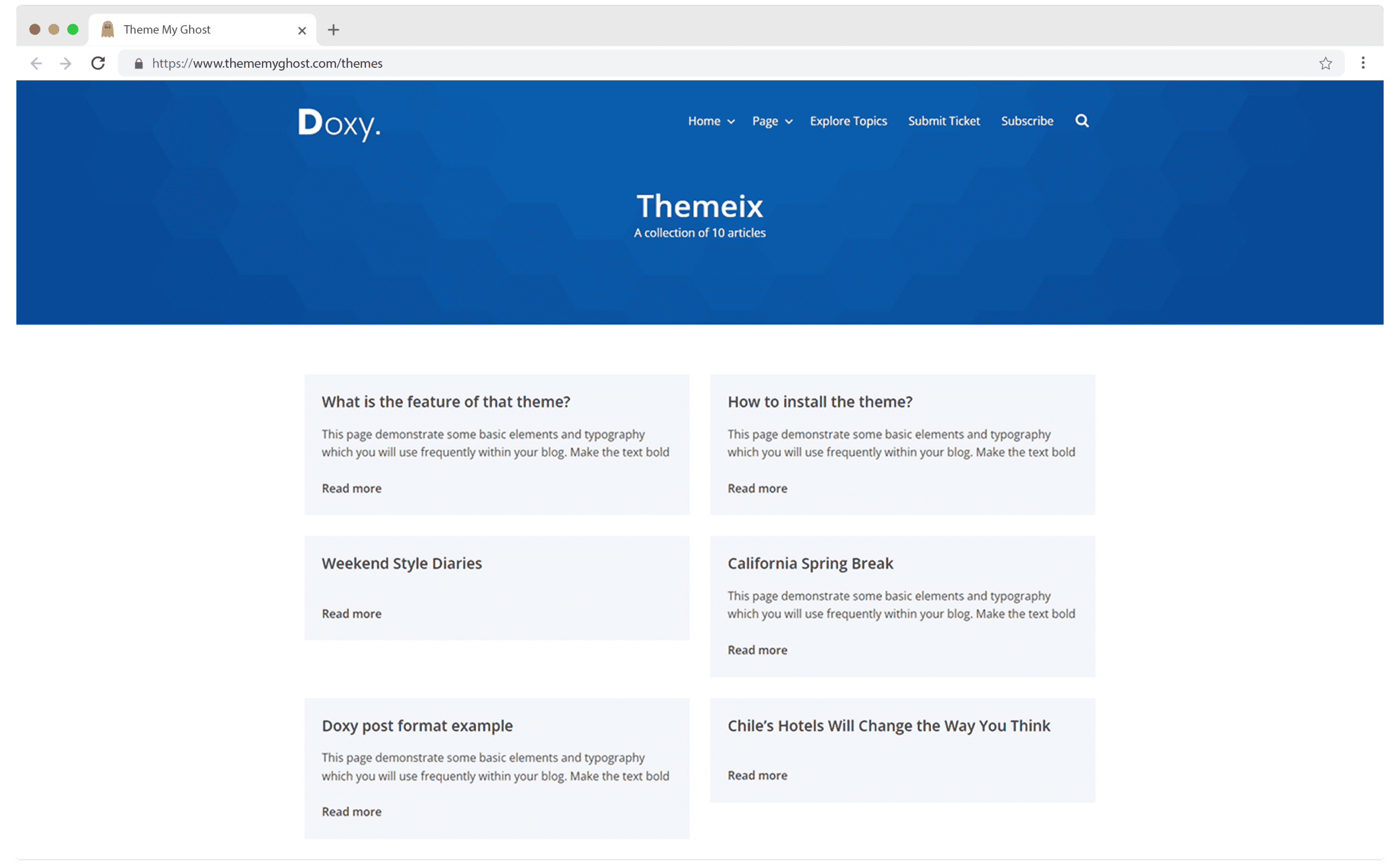 DOXY Premium Minimal Ghost Blog CMS Theme with Dark Mode for Changelog Documentation Newsletter Personal Blog on ThemeForest Ghost Marketplace by Themeix 4 1