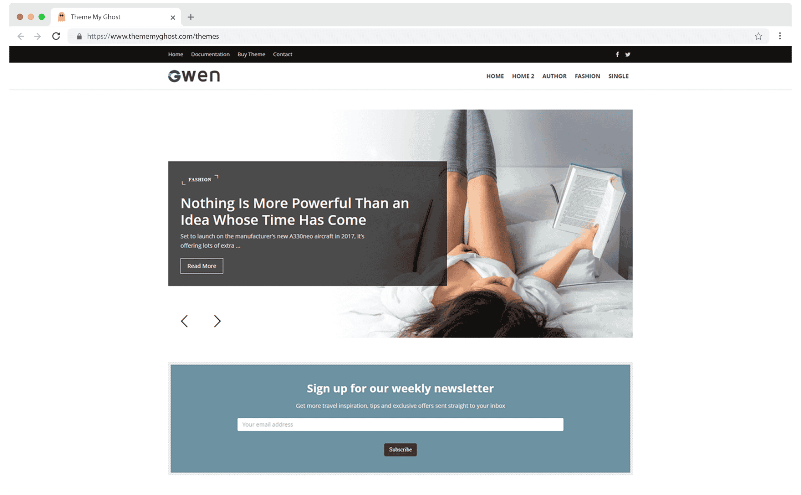 Gwen Premium Ghost CMS Blog Theme for Fashion Travel by Design To Update on Themeforest 1