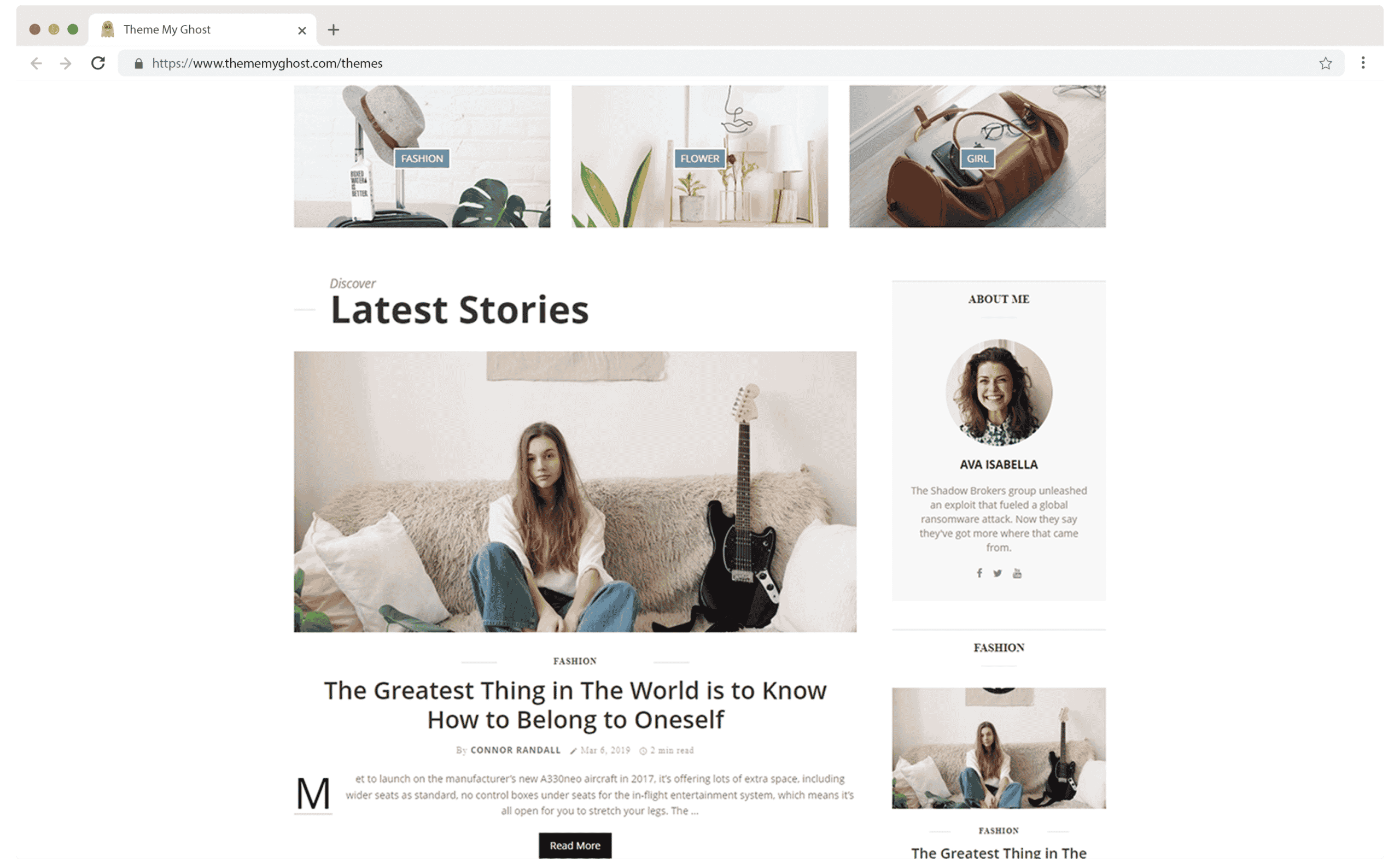 Gwen Premium Ghost CMS Blog Theme for Fashion Travel by Design To Update on Themeforest 5