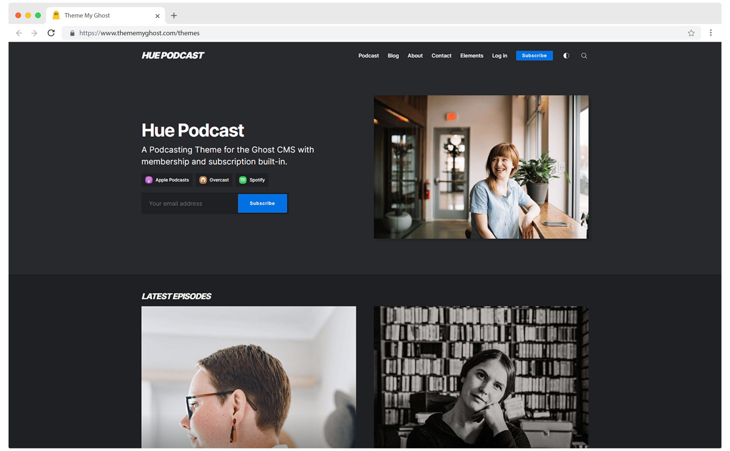 HUE Premium Ghost Blog CMS Theme with Dark Mode for Portfolio Magazine Newsletter Photography Podcasts Travel Fashion Personal Blog on ThemeForest Ghost Marketplace 6 14