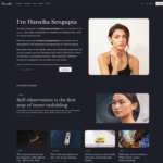 Hansika premium Ghost theme for news magazine website with grid blog card developed by GBJSolution Buy on Themeforest