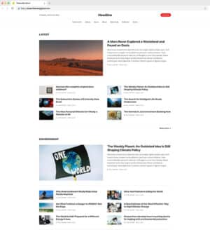 Headline - Official and FREE Ghost theme