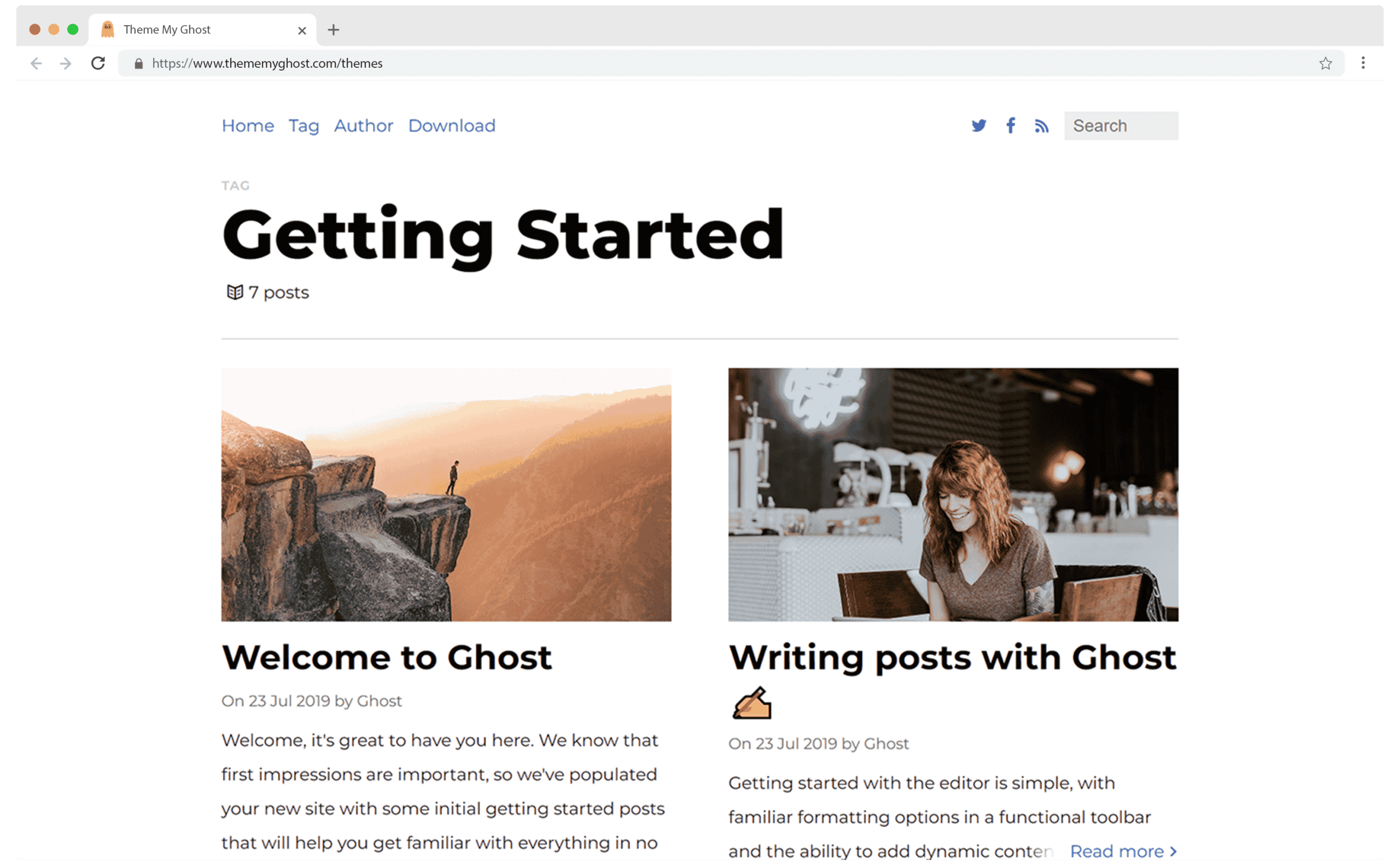 Kava Free Ghost CMS Blog Theme Template by Zutrinken 3