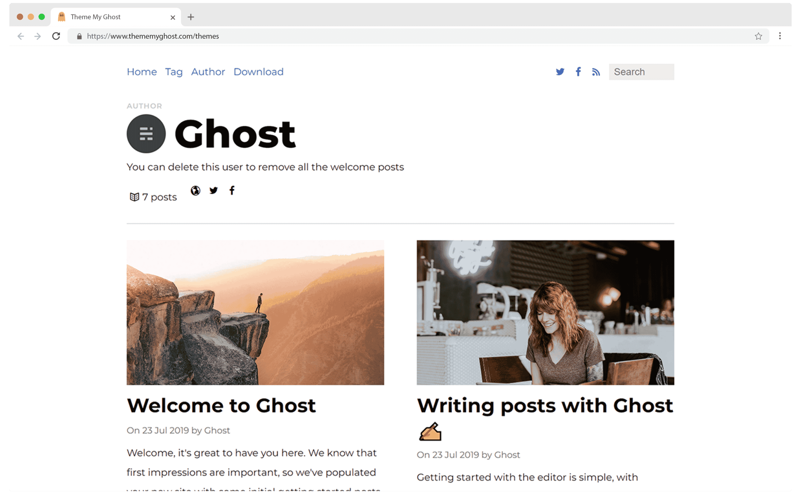 Kava Free Ghost CMS Blog Theme Template by Zutrinken 4