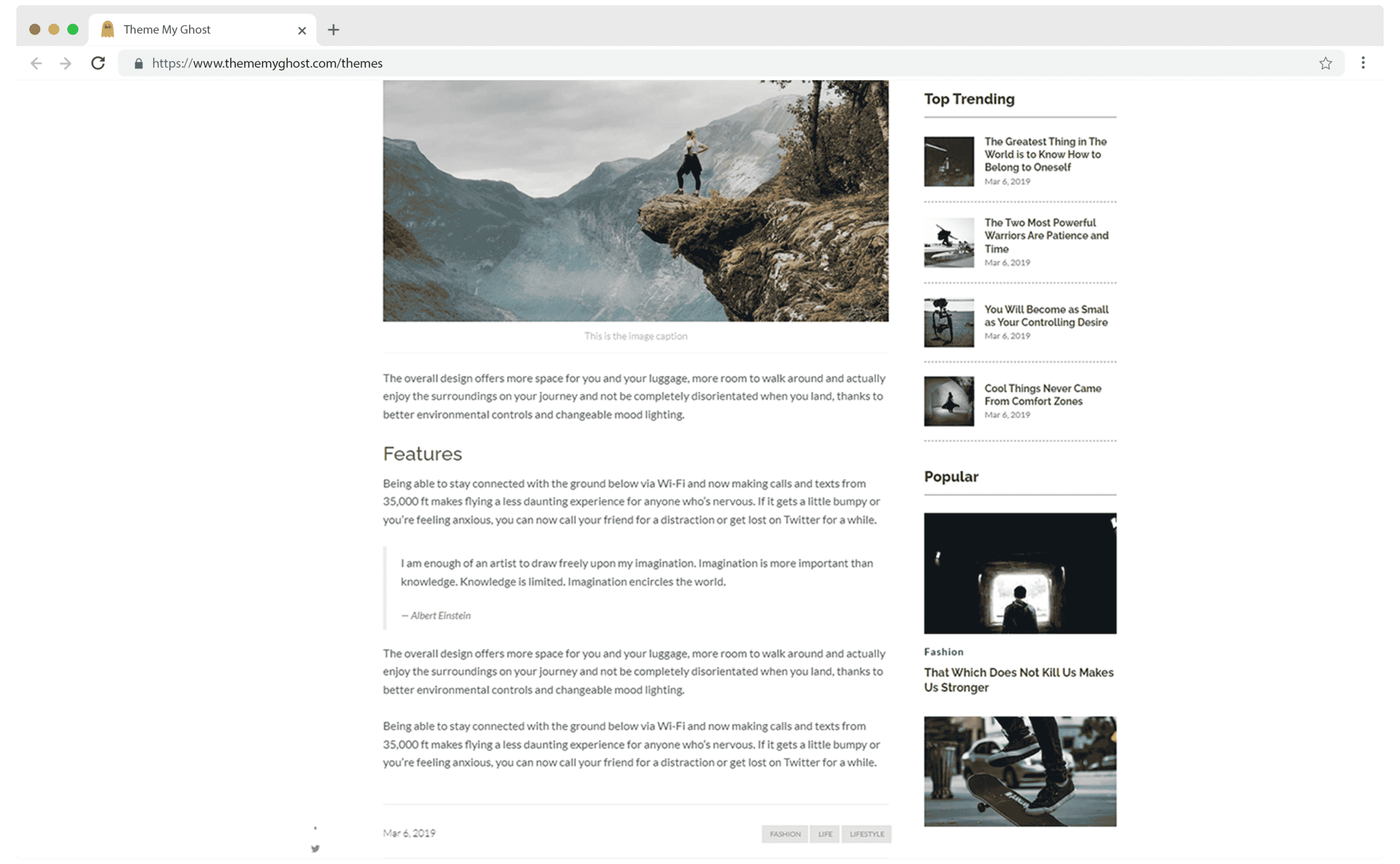 Nelly Premium Ghost CMS Blog Theme by Design To Update on Themeforest 2