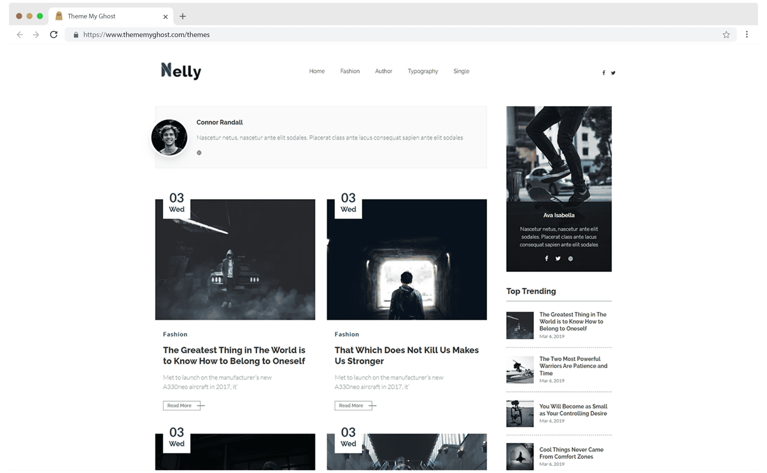 Nelly Premium Ghost CMS Blog Theme by Design To Update on Themeforest 7