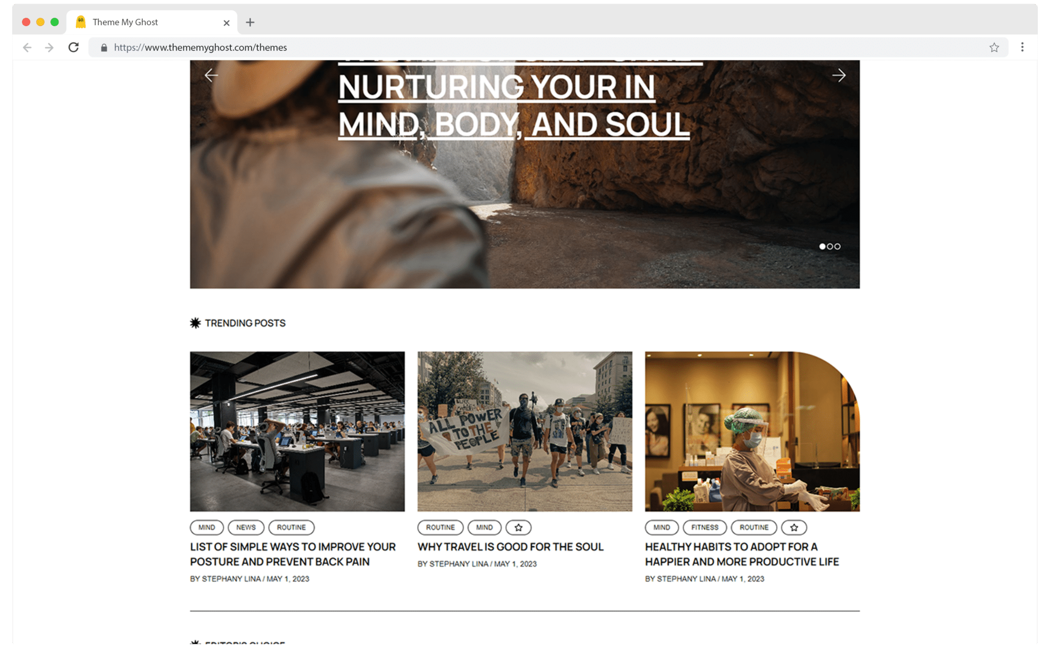 Newswire is a Premium Ghost theme ideal for News and Magazine Publishing Comes with Dark and Sepia mode 1 2