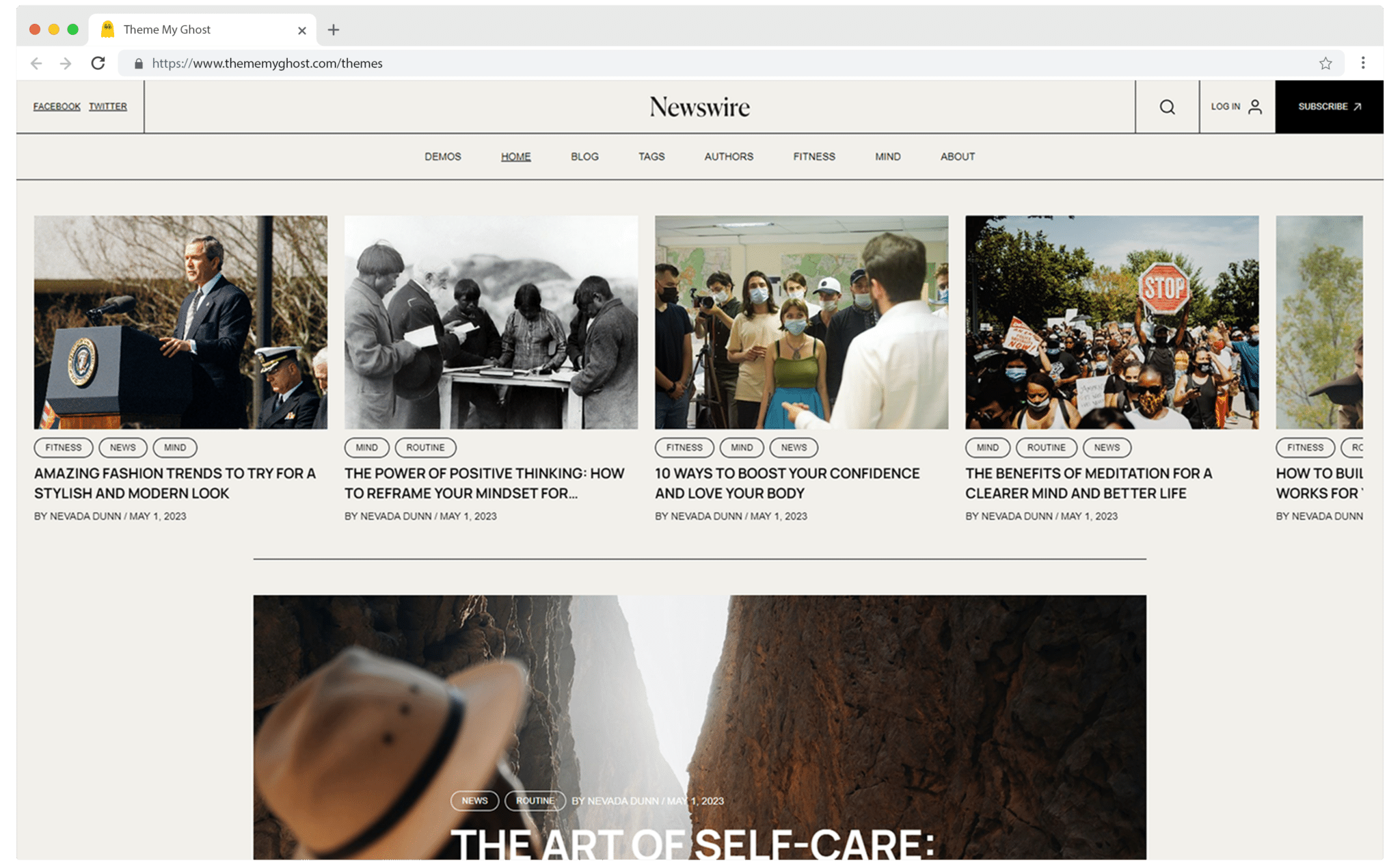 Newswire is a Premium Ghost theme ideal for News and Magazine Publishing Comes with Dark and Sepia mode 10 1
