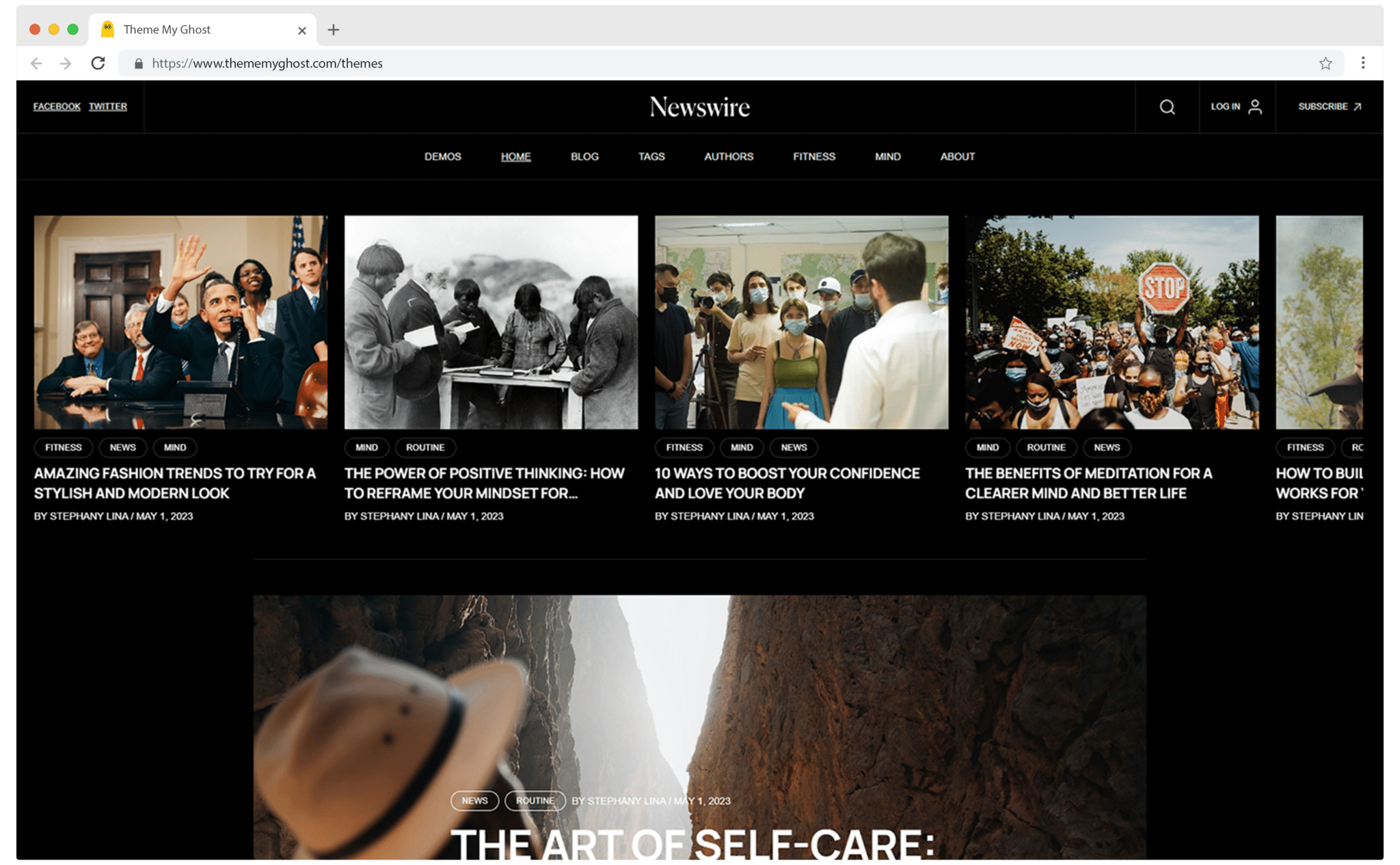 Newswire is a Premium Ghost theme ideal for News and Magazine Publishing Comes with Dark and Sepia mode 11 1