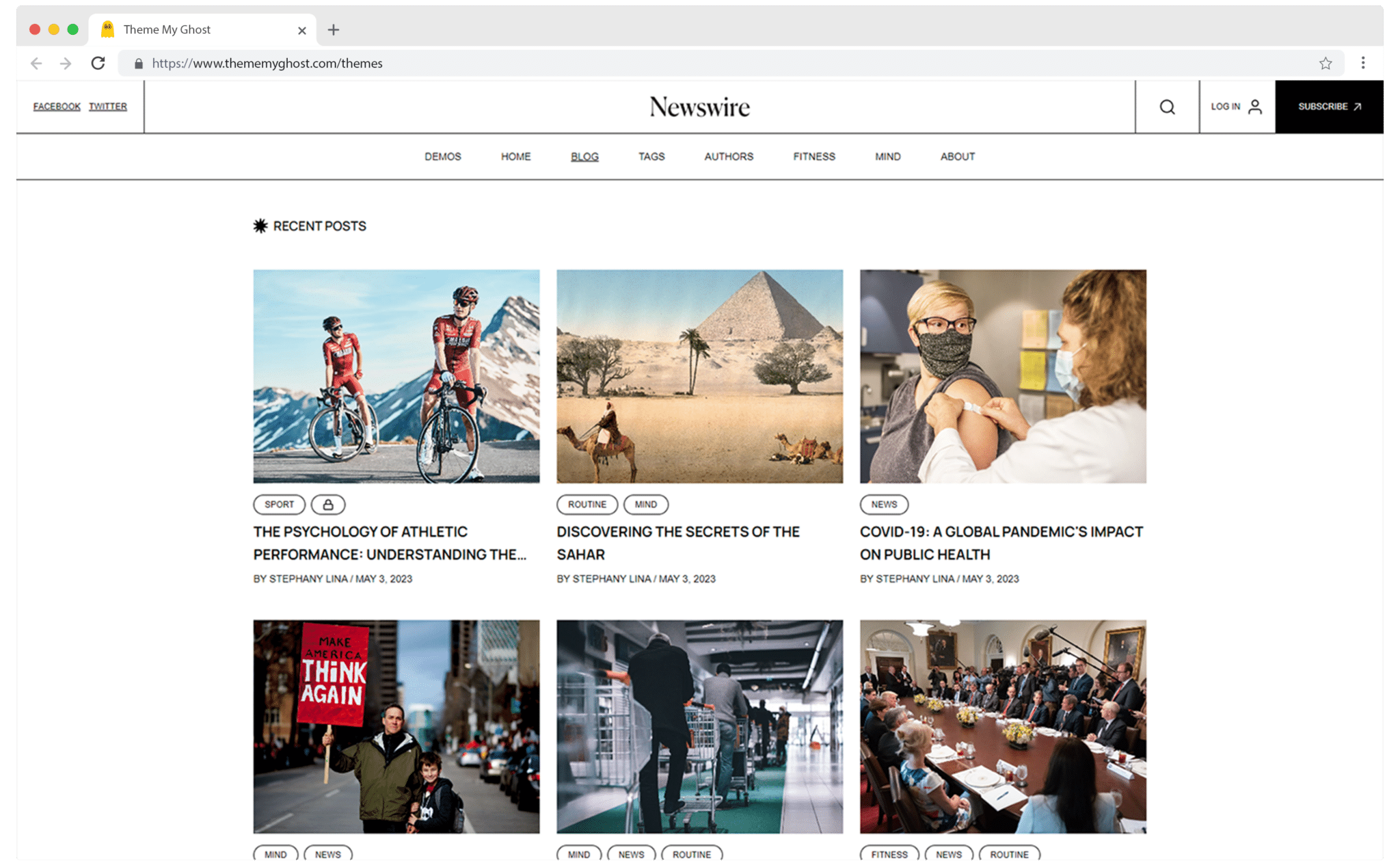 Newswire is a Premium Ghost theme ideal for News and Magazine Publishing Comes with Dark and Sepia mode 4 1
