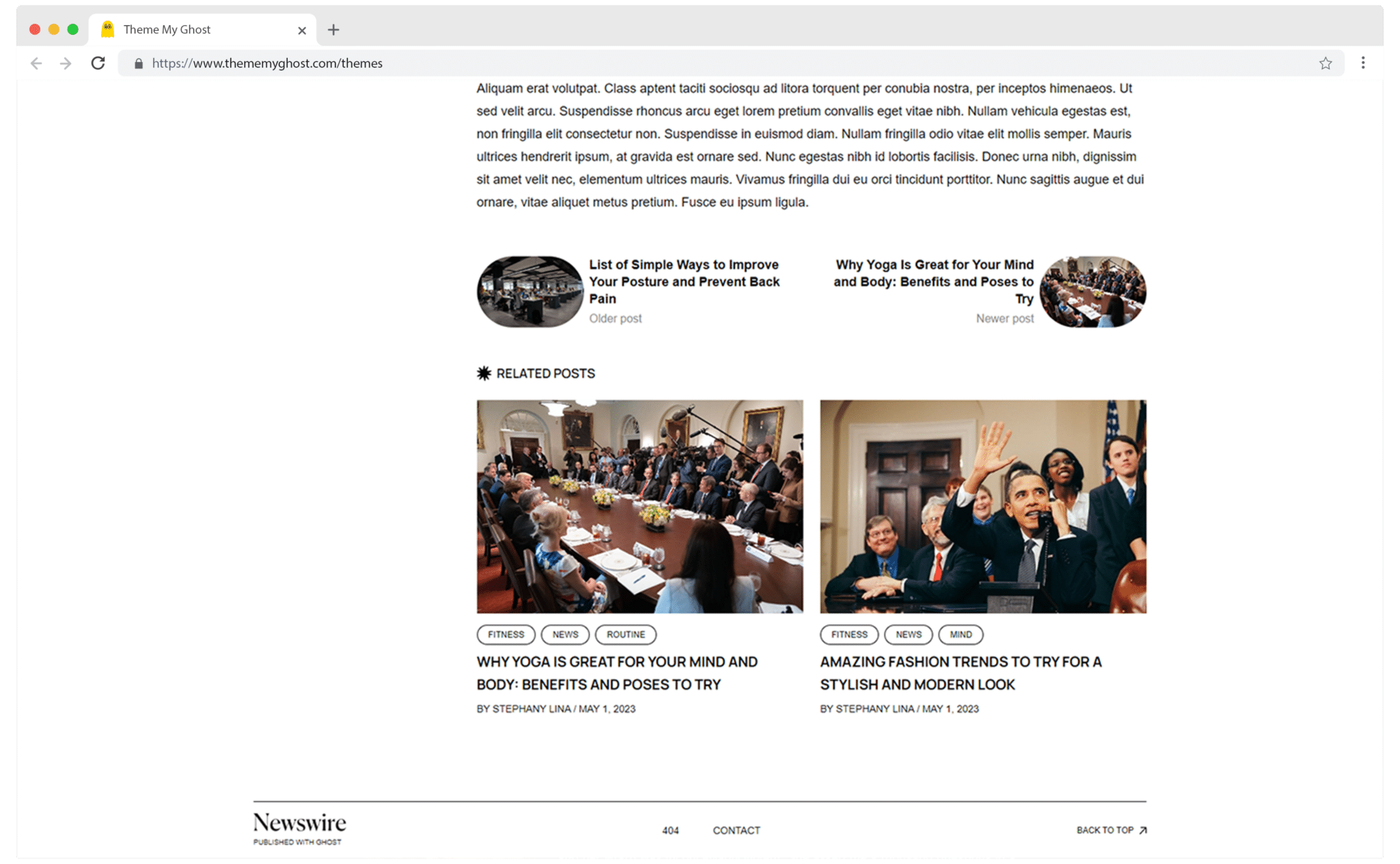 Newswire is a Premium Ghost theme ideal for News and Magazine Publishing Comes with Dark and Sepia mode 5 5