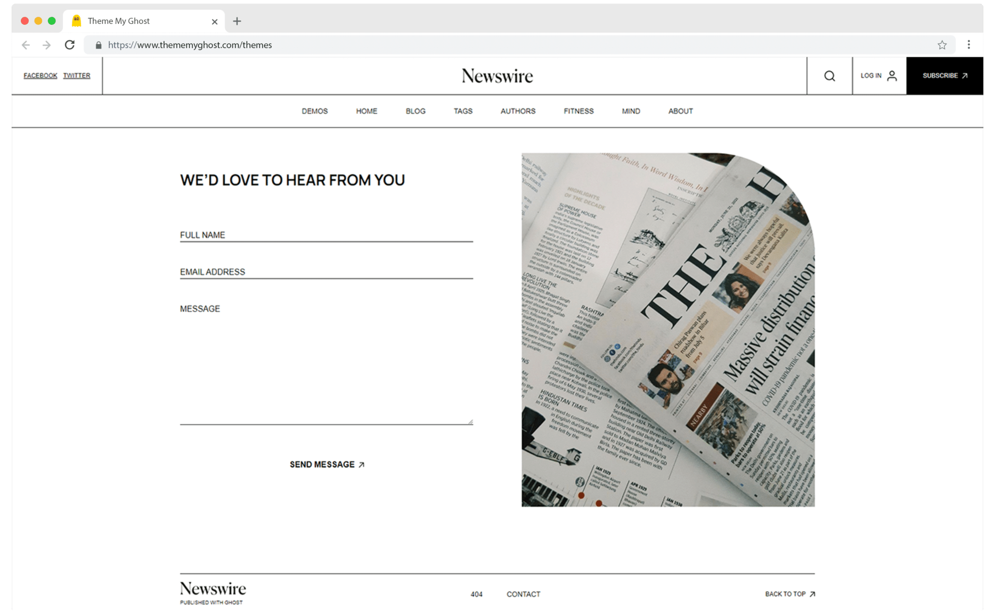 Newswire is a Premium Ghost theme ideal for News and Magazine Publishing Comes with Dark and Sepia mode 7 1
