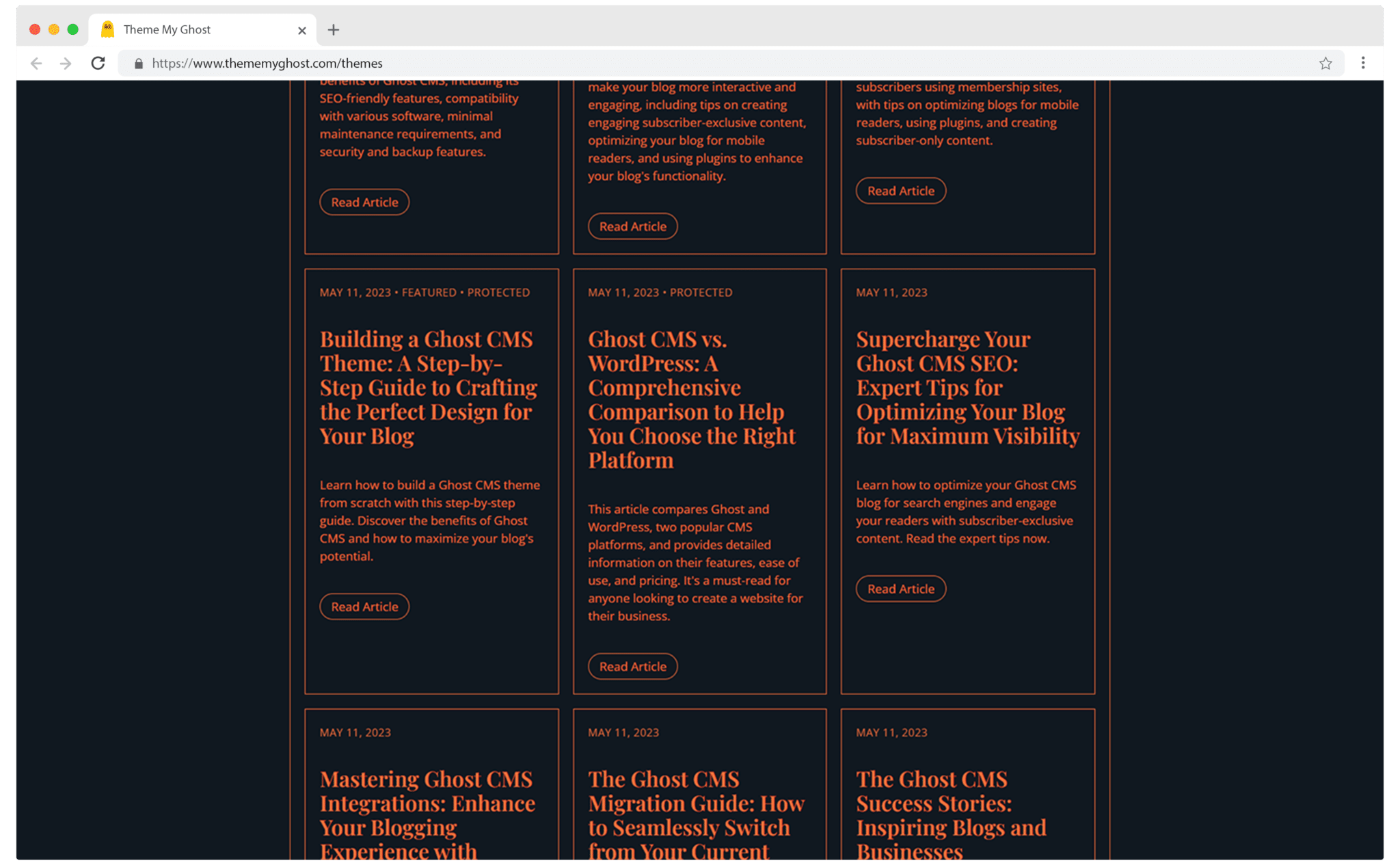 Orange is a minimal Typography theme for Ghost with extremely fast performance 1 2