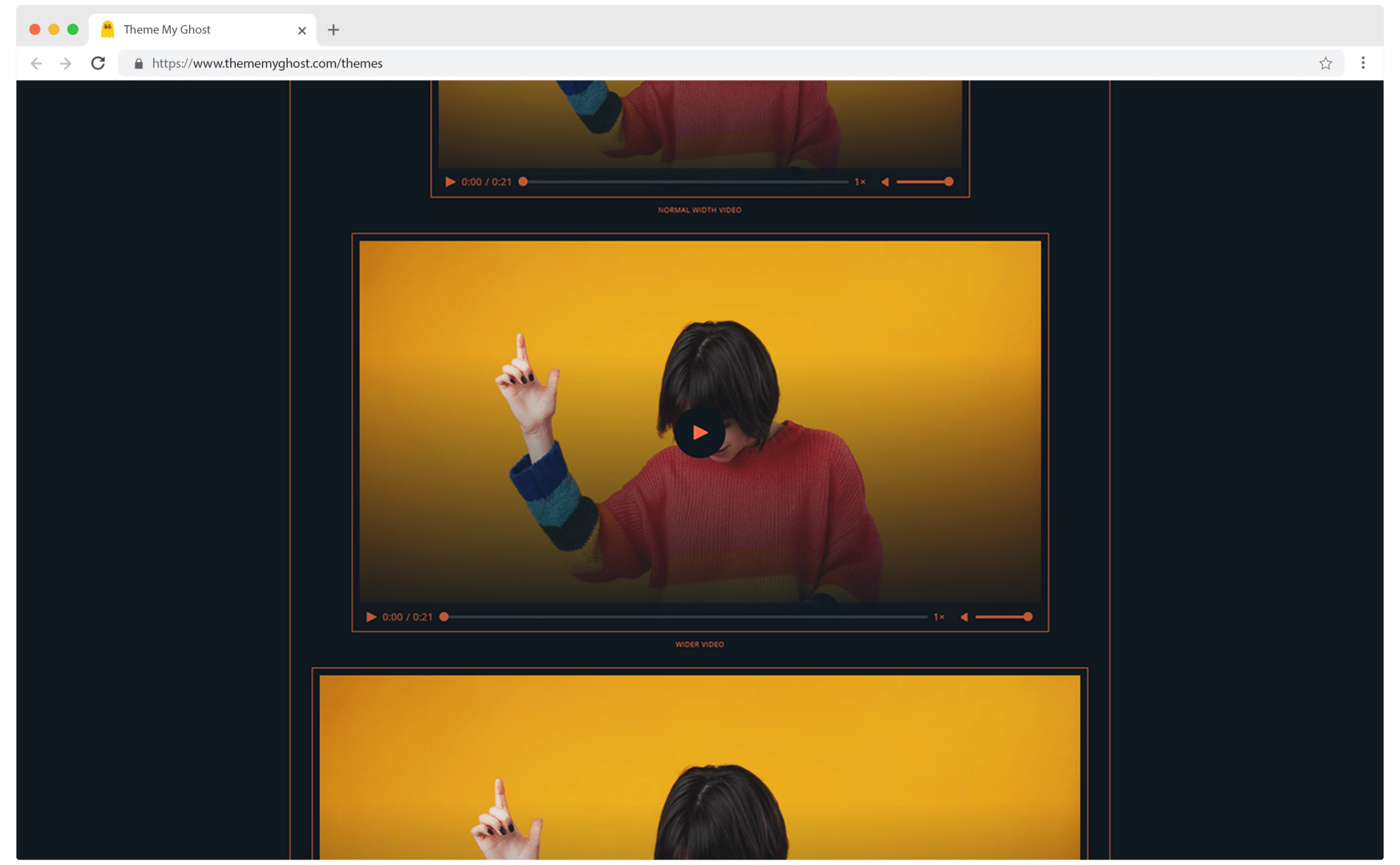 Orange is a minimal Typography theme for Ghost with extremely fast performance 10 11
