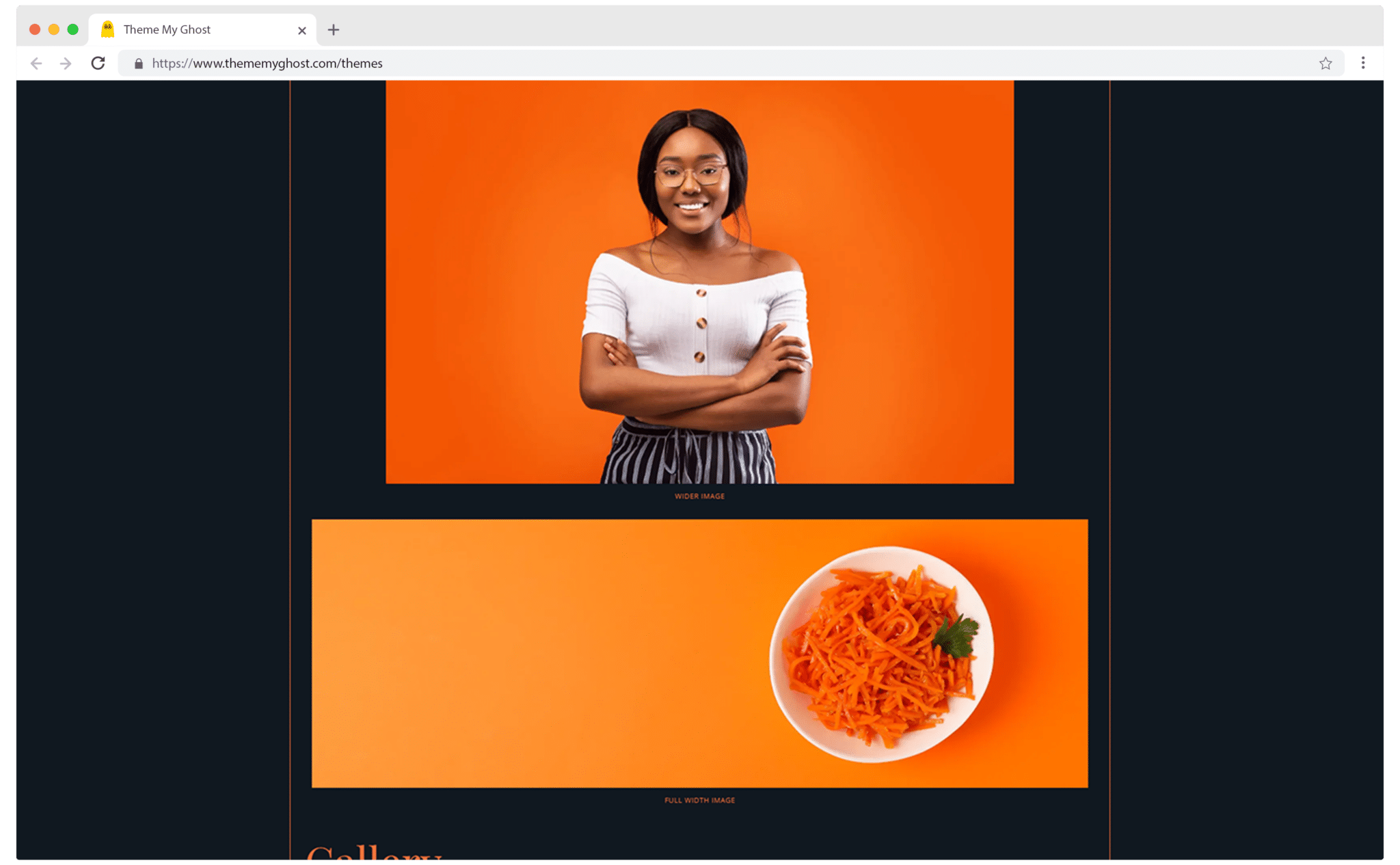 Orange is a minimal Typography theme for Ghost with extremely fast performance 10 8