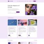 Orchid Premium Ghost theme with Elegant features useful for Fashion and Feminine blogs