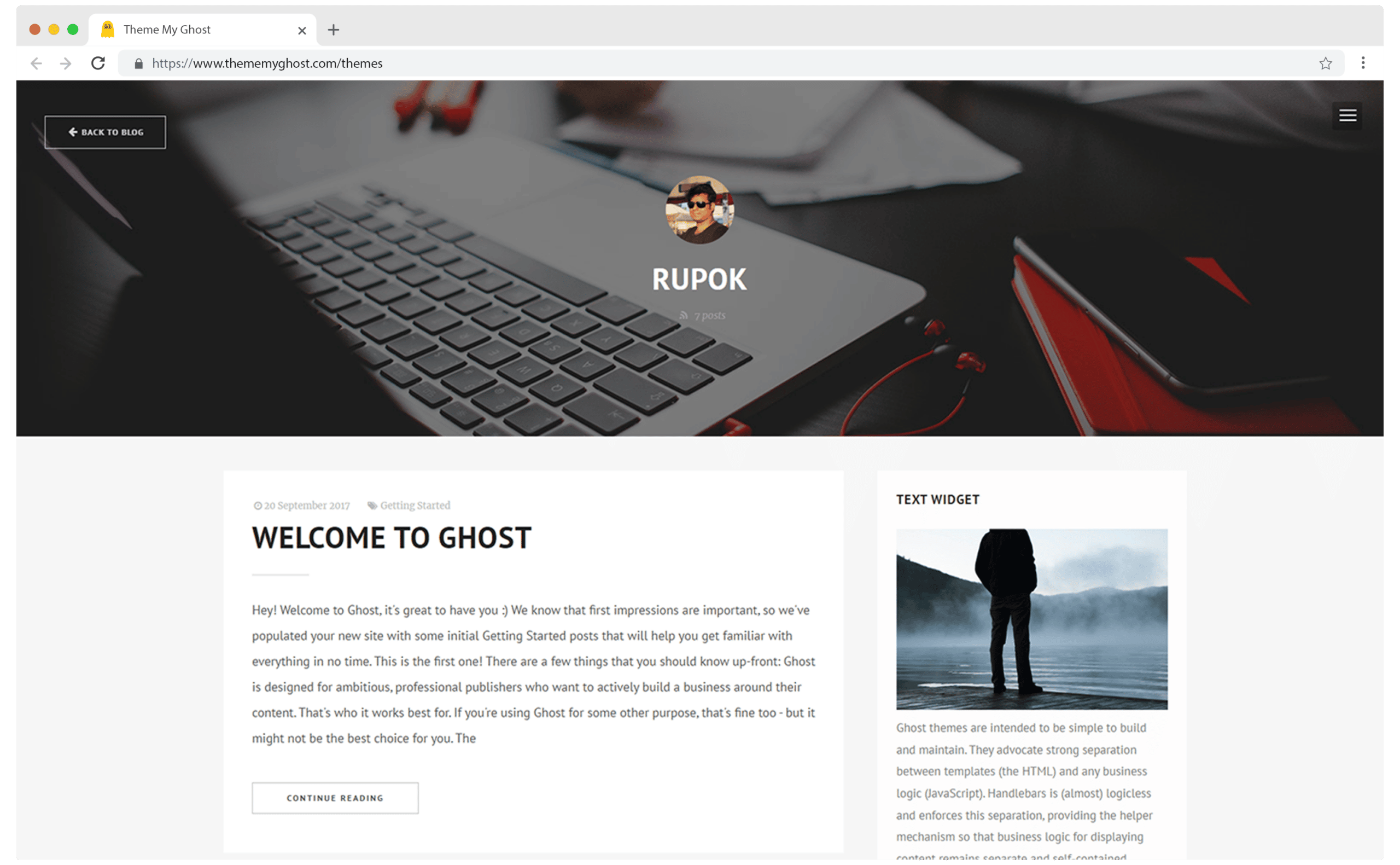 PRIVADO Premium Ghost Blog CMS Theme with Dark Mode for Portfolio Magazine Newsletter Photography Podcasts Travel Fashion Personal Blog on ThemeForest Ghost Marketplace 1 1