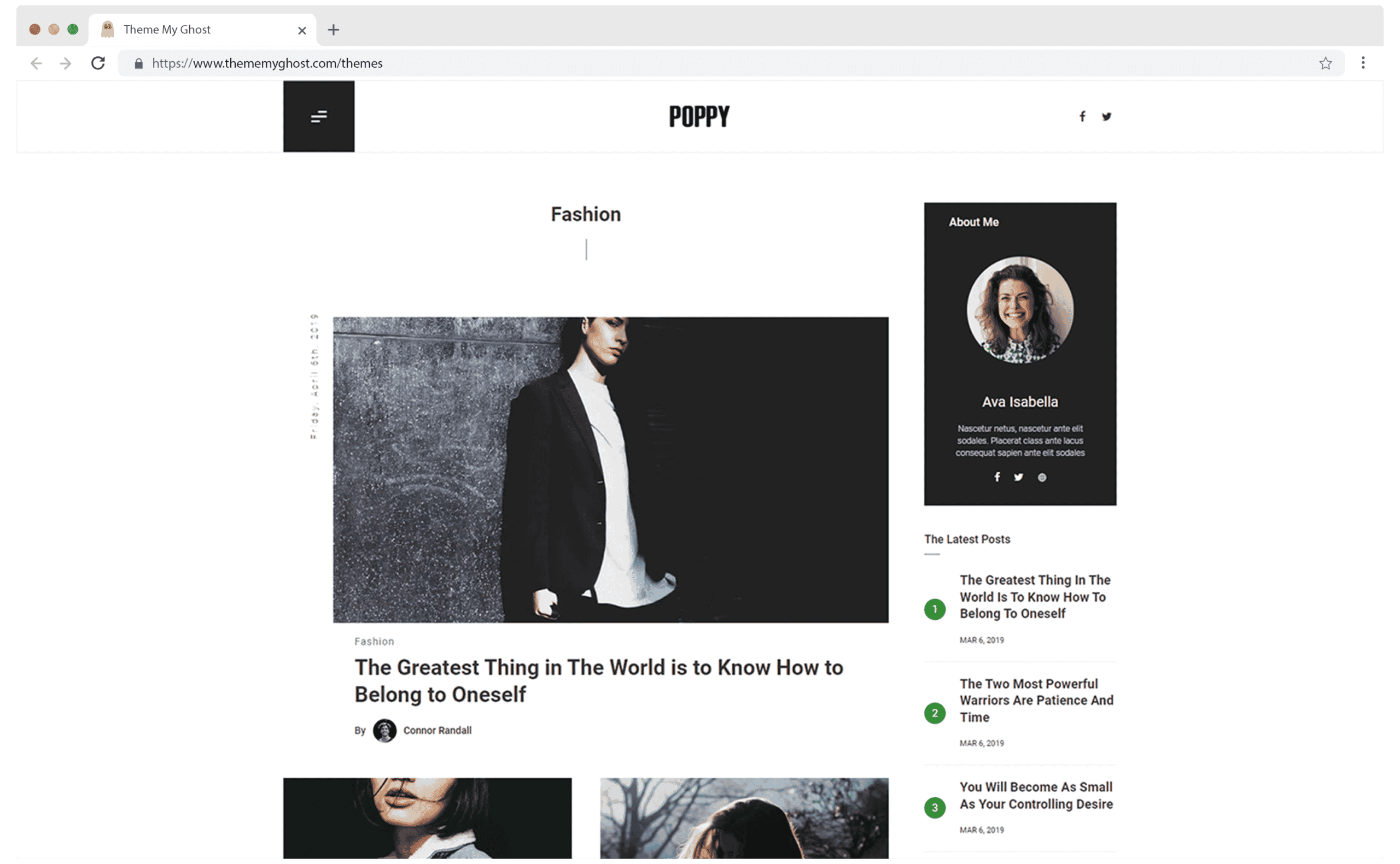 Poppy Premium Ghost CMS Blog Theme for Photography by Design To Update on Themeforest 6