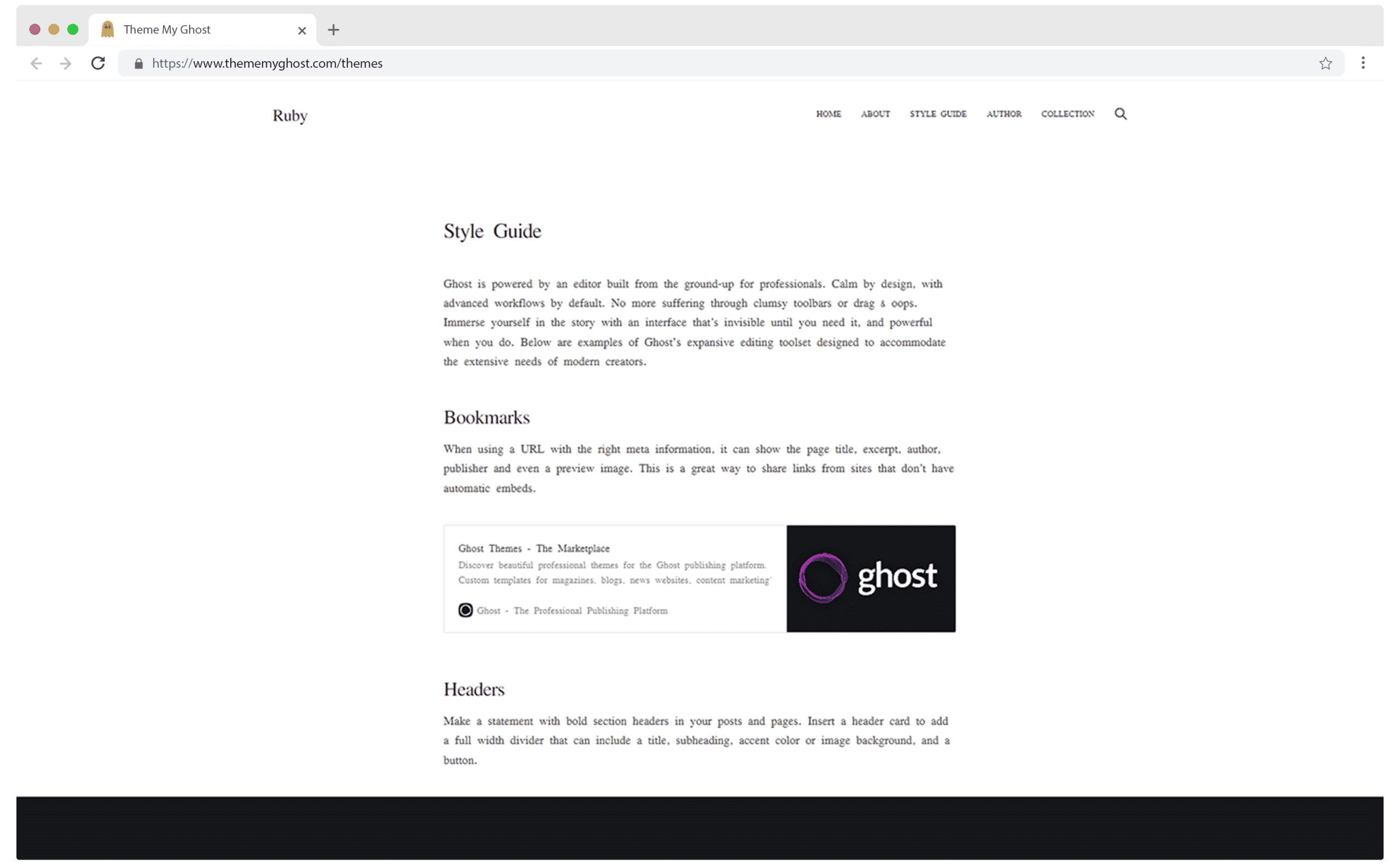Ruby Official Free Ghost Theme Template for Technology Gadgets and General Purpose by Ghost 10