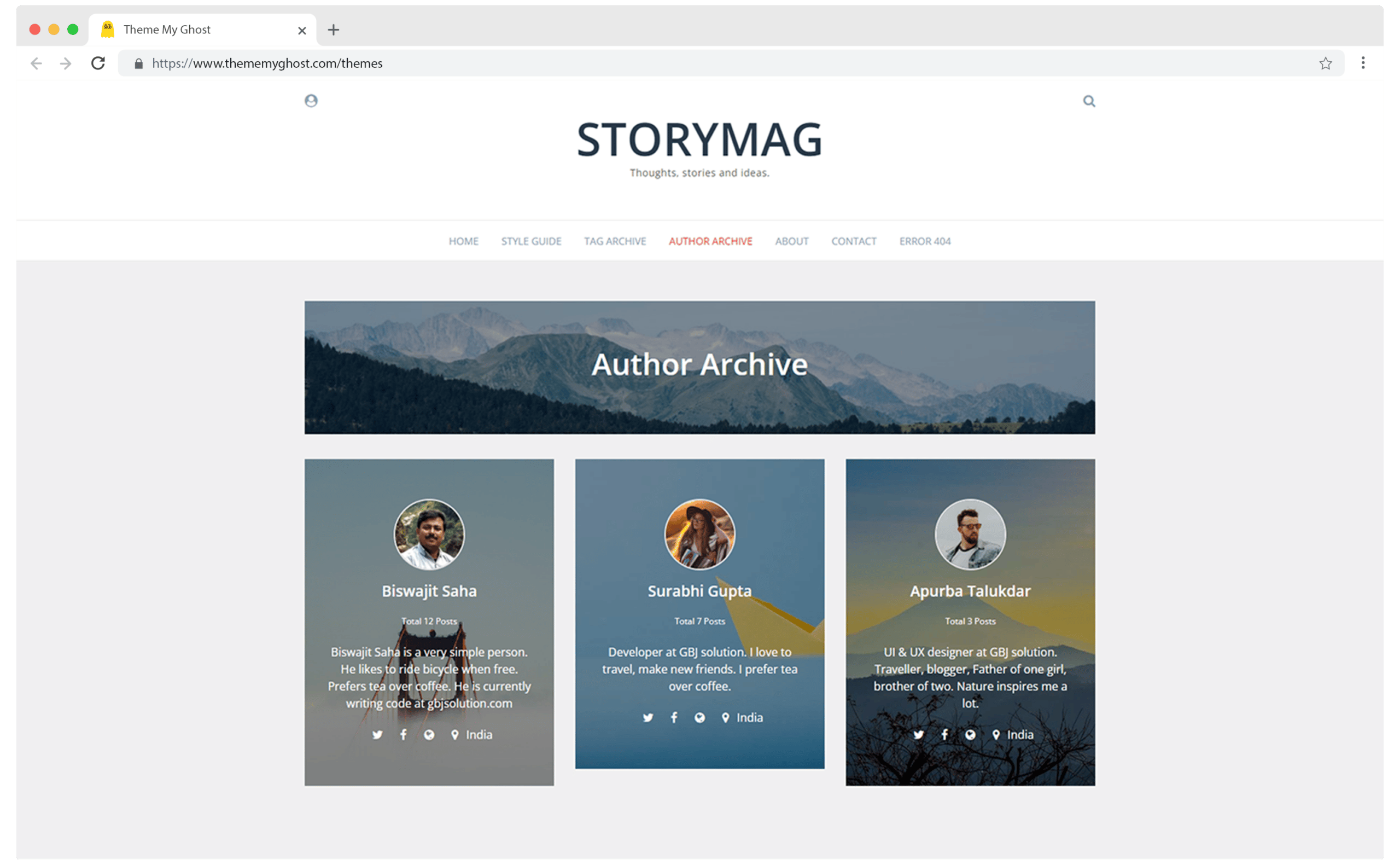 STORYMAG Premium Ghost Blog CMS Theme with Dark Mode for Portfolio Magazine Newsletter Photography Podcasts Travel Fashion Personal Blog on ThemeForest Ghost Marketplace 1 1