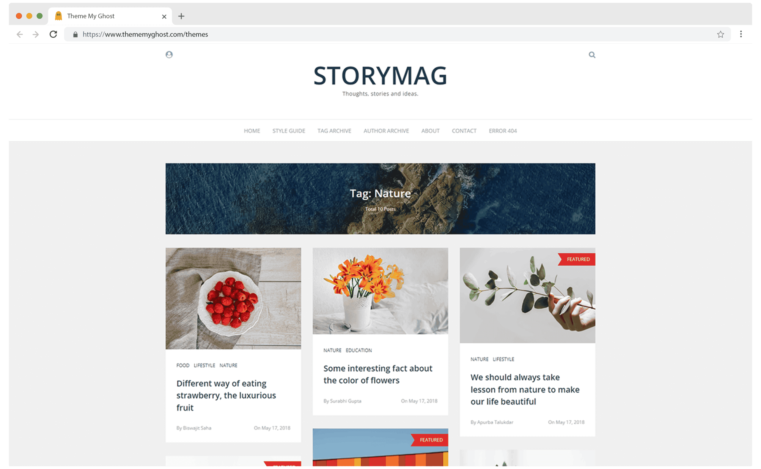 STORYMAG Premium Ghost Blog CMS Theme with Dark Mode for Portfolio Magazine Newsletter Photography Podcasts Travel Fashion Personal Blog on ThemeForest Ghost Marketplace 11 1
