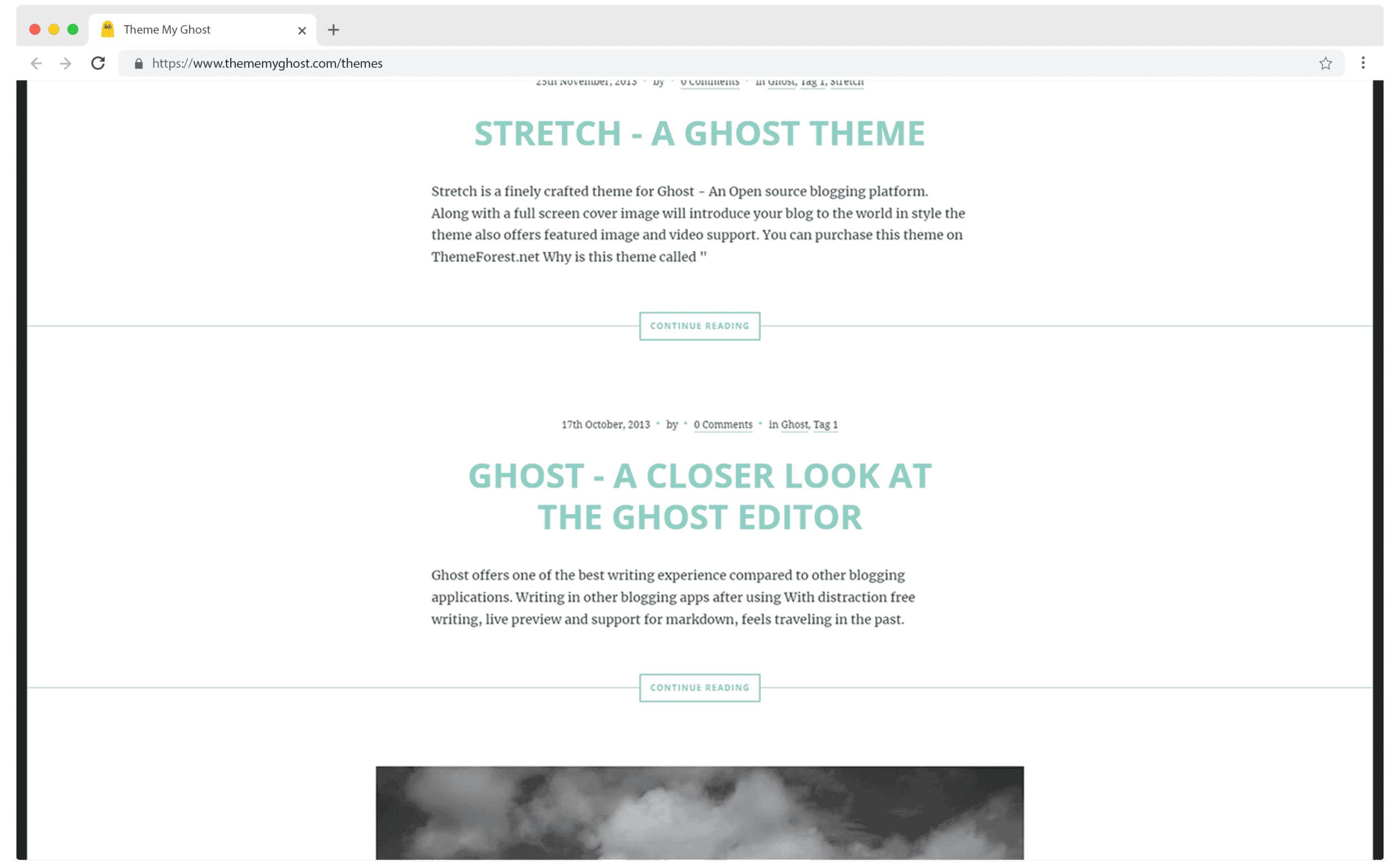 STRETCH Premium Ghost Blog CMS Theme with Dark Mode for Portfolio Magazine Newsletter Photography Podcasts Travel Fashion Personal Blog on ThemeForest Ghost Marketplace 1 2