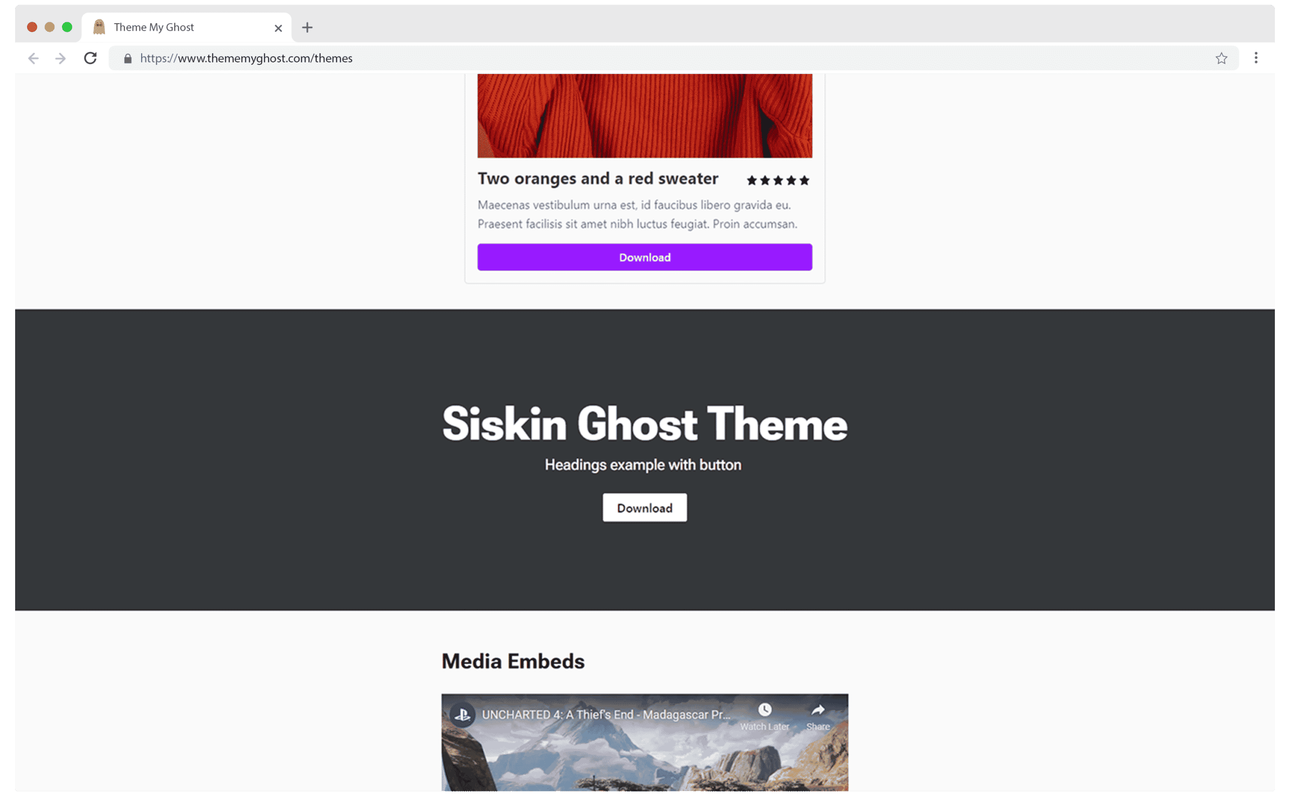 Siskin Premium Ghost Theme for Ghost CMS Blog for Podcasts Video on Themeforest Ghost Marketplace 5 8