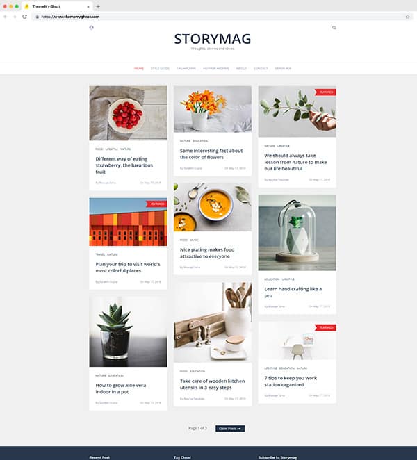 Storymag - Premium Ghost theme by GBJ Solution
