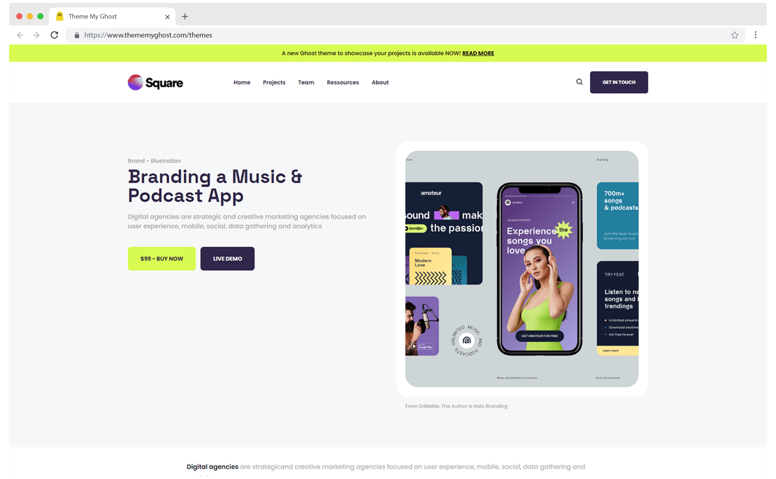 screencapture square trexthemes projects branding a music app 2022 10 29 14 15 35 1